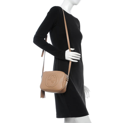Gucci Pebbled Calfskin Small Soho Disco Bag Rose Beige 2 of 18