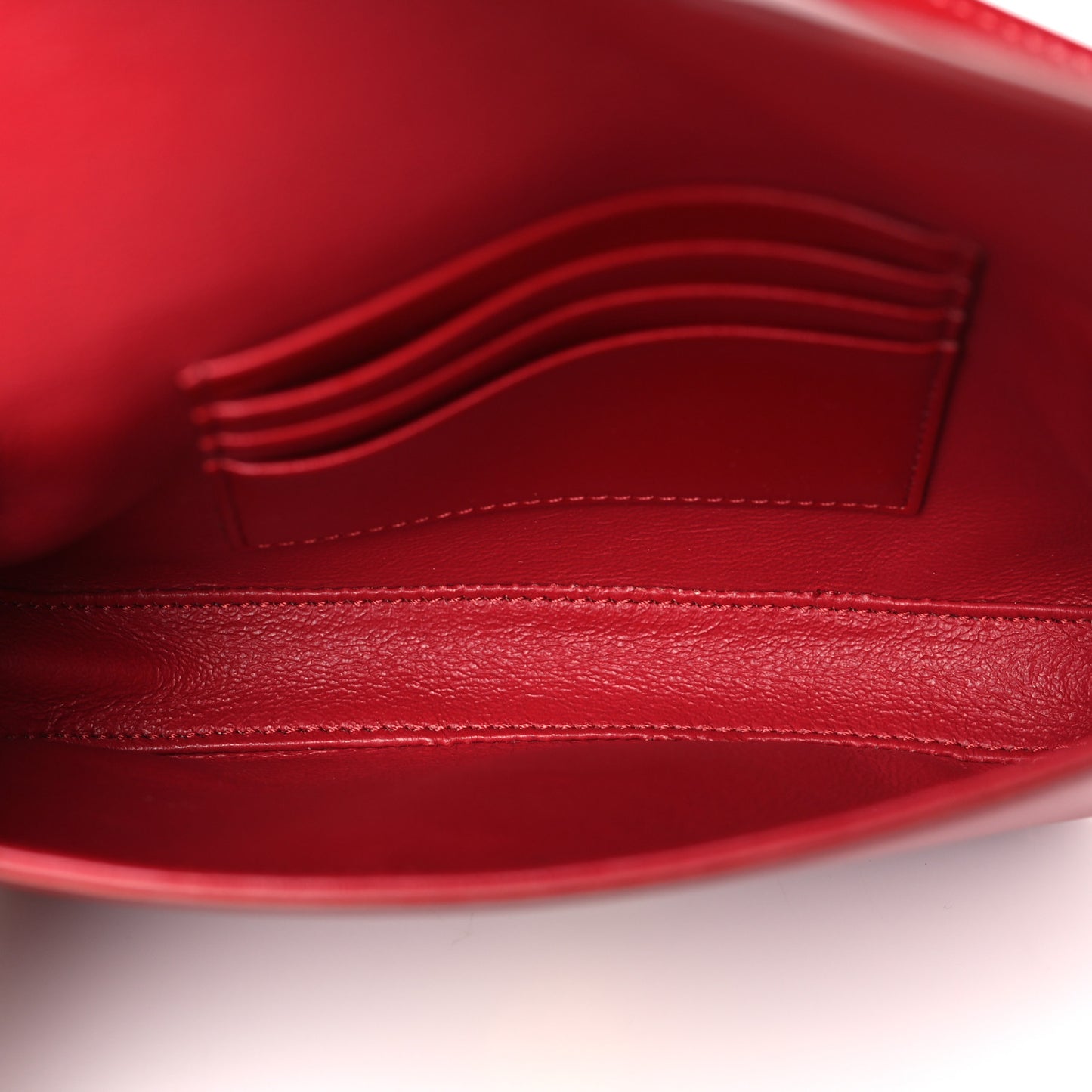 Smooth Calfskin Tassel Belt Bag Red