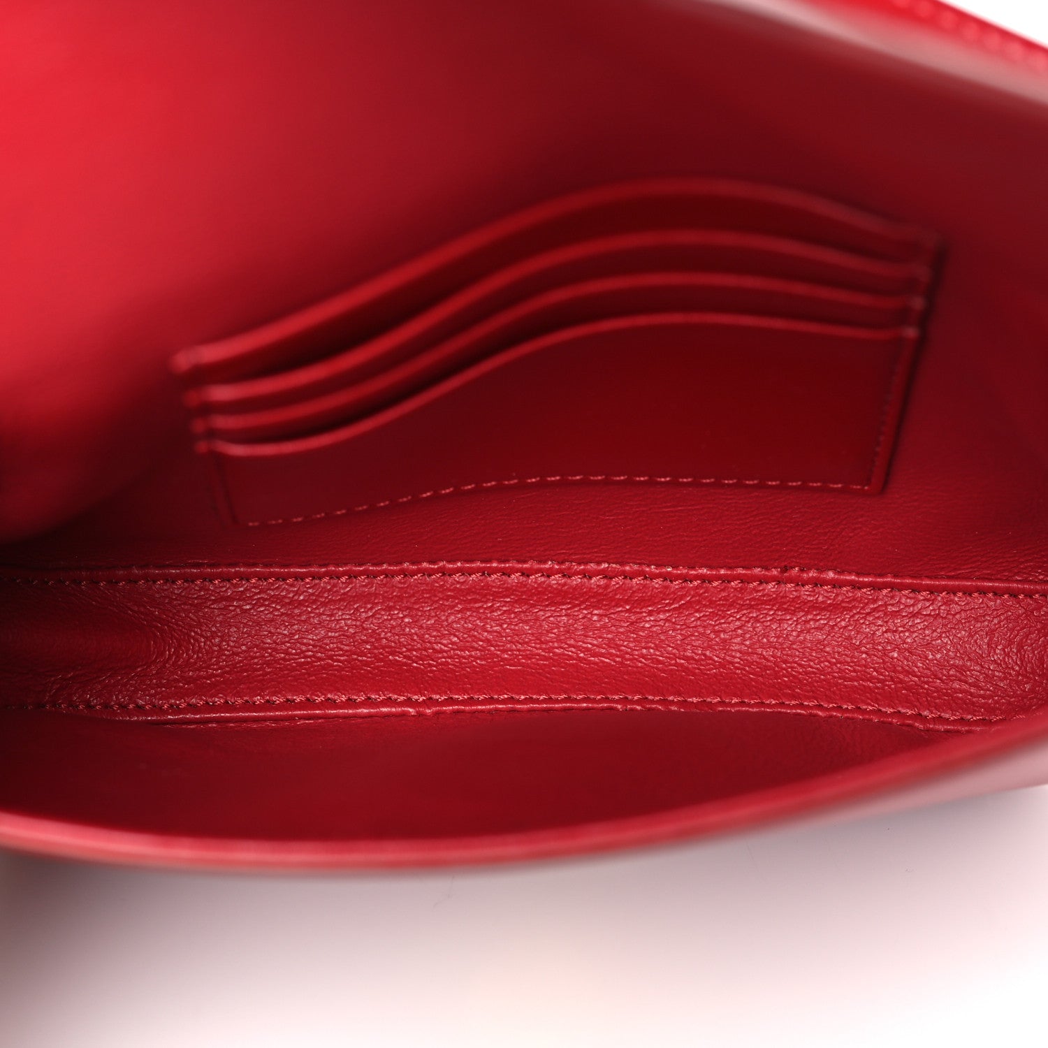 Celine Smooth Calfskin Tassel Belt Bag Red 5 of 8