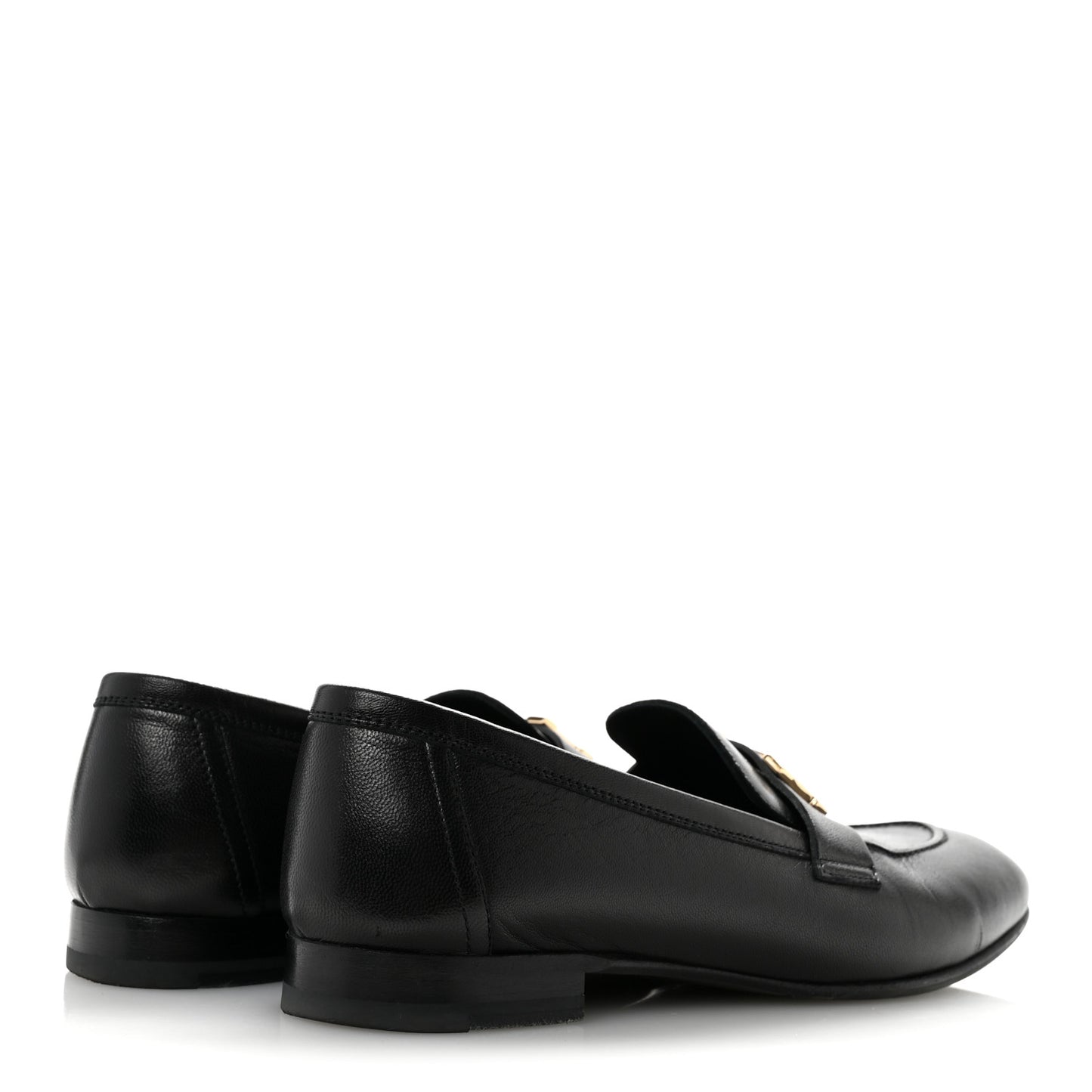 Goatskin Womens Paris Loafers 38 Black