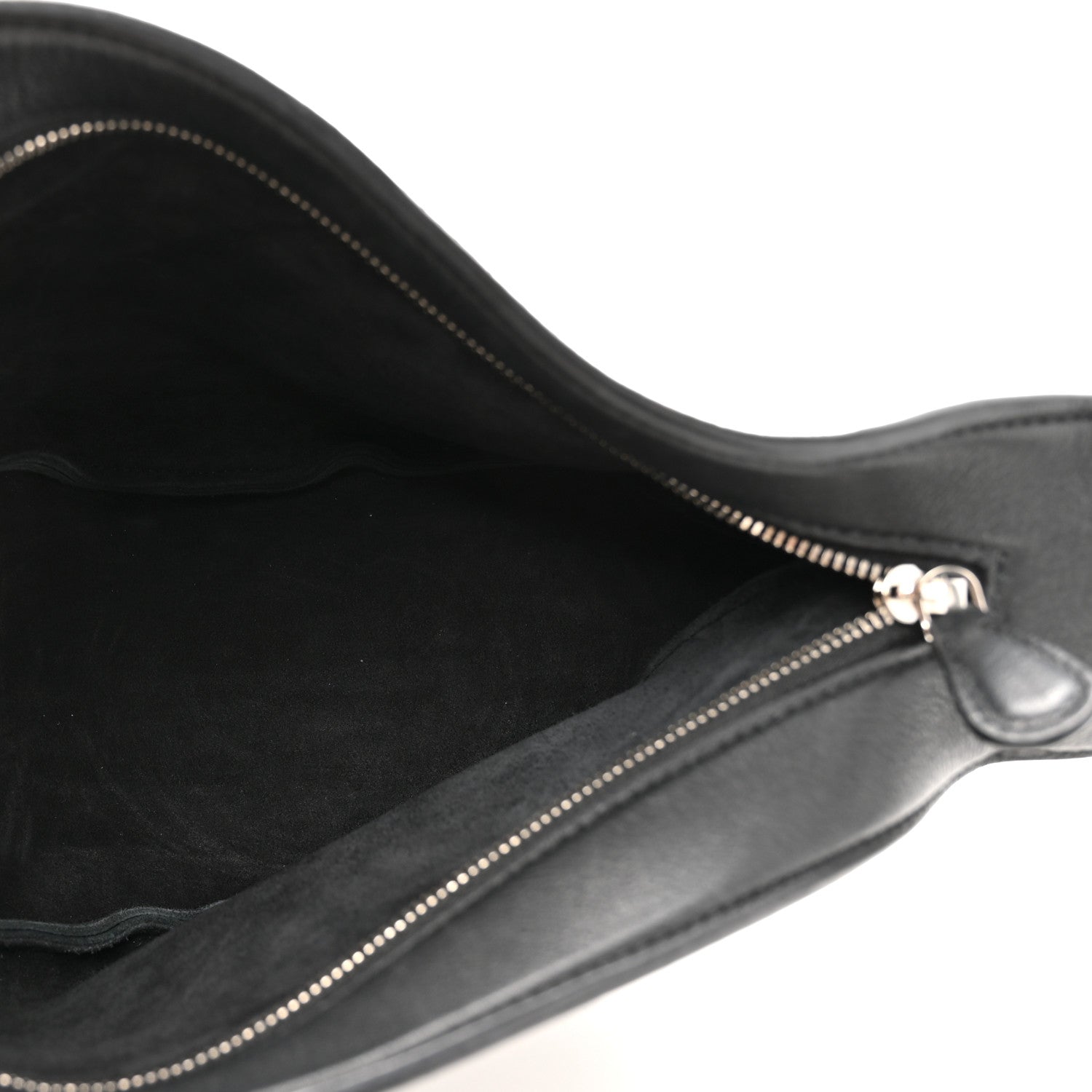 The Row Grained Calfskin Small Slouchy Banana Bag Black 5 of 10