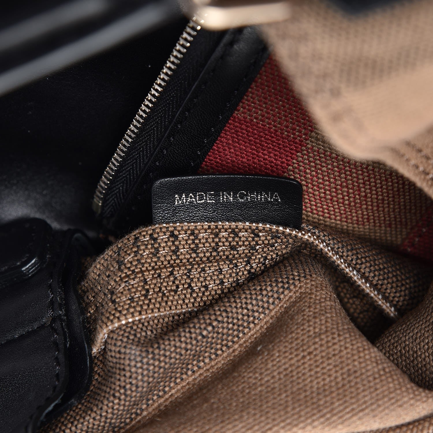Burberry Canvas Mega Check Medium Ashby Hobo Black 8 of 8