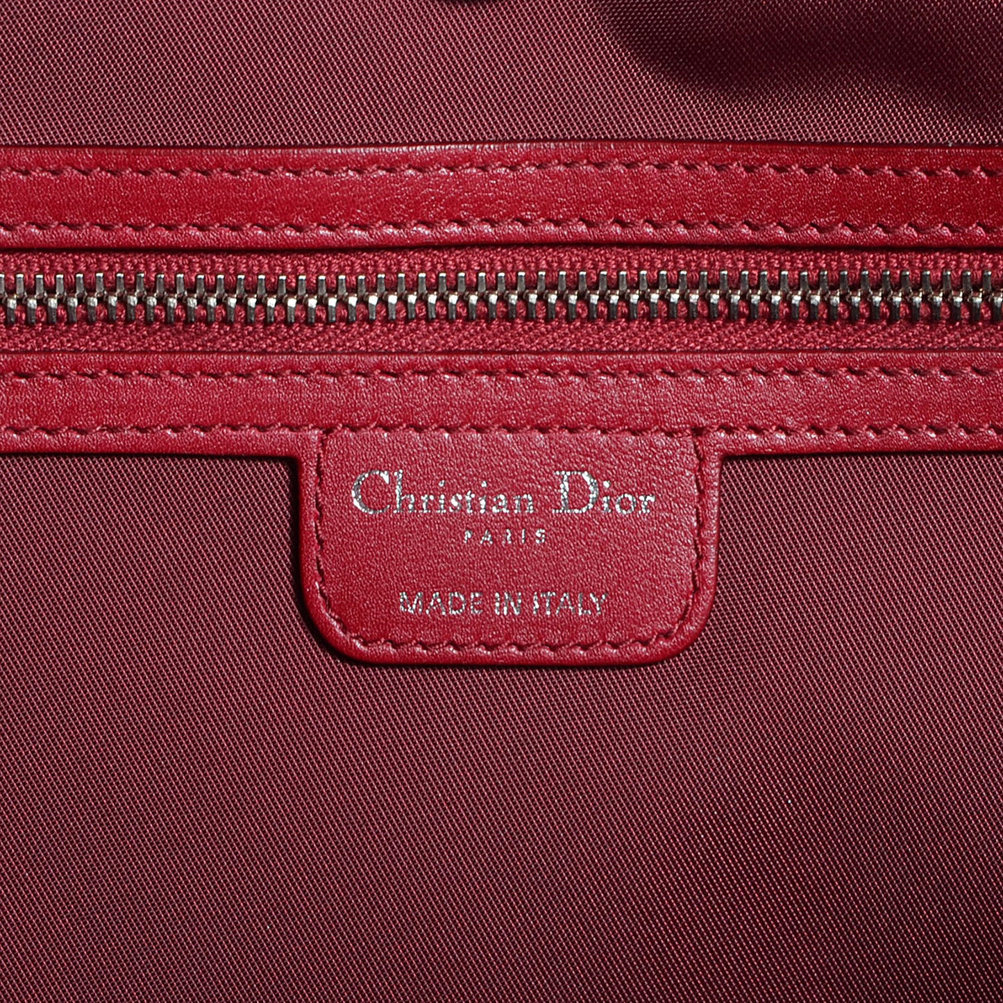 Coated Canvas Cannage Small Panarea Tote Red