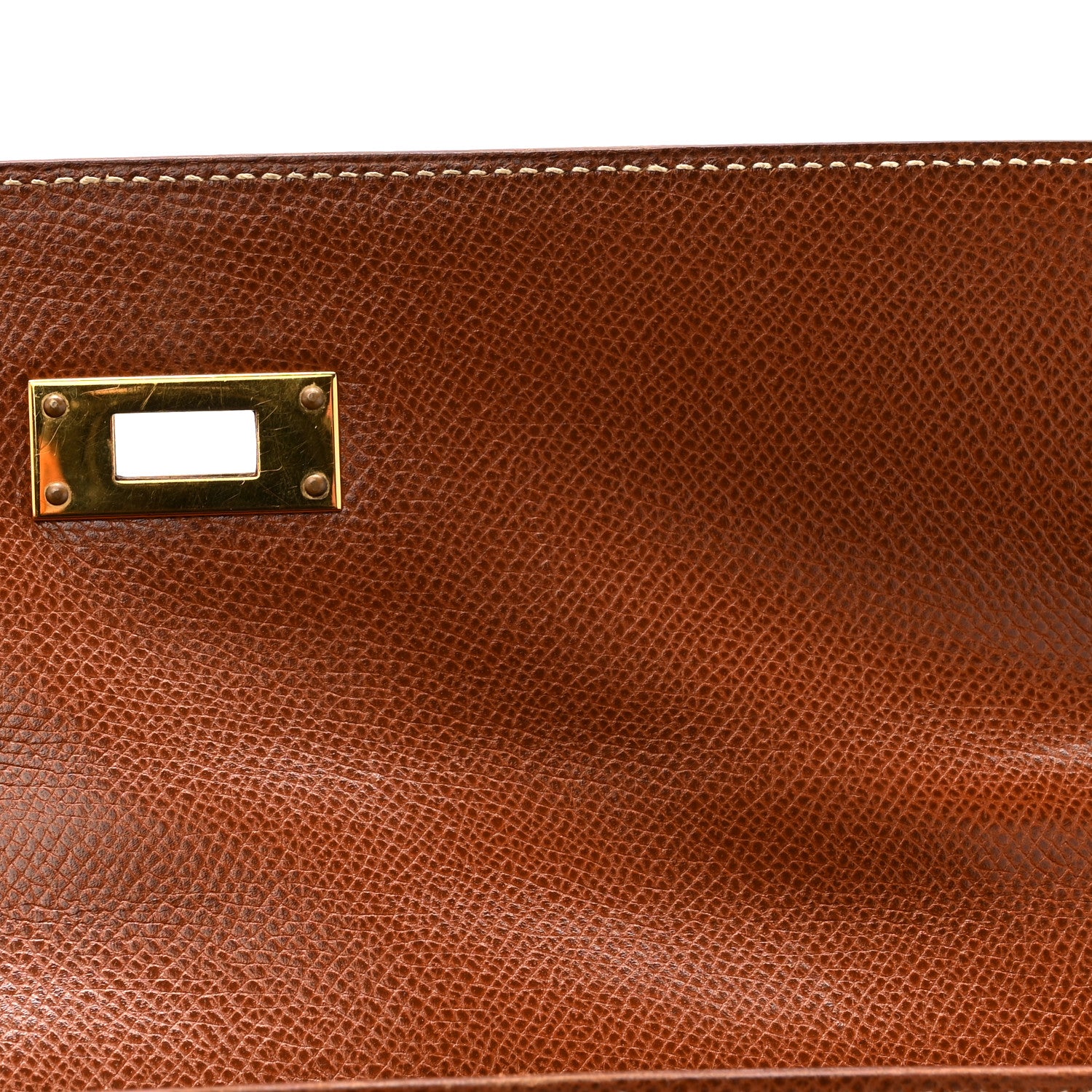 Hermes Veau Grain Lisse Kelly Sellier 32 Noisette 11 of 17