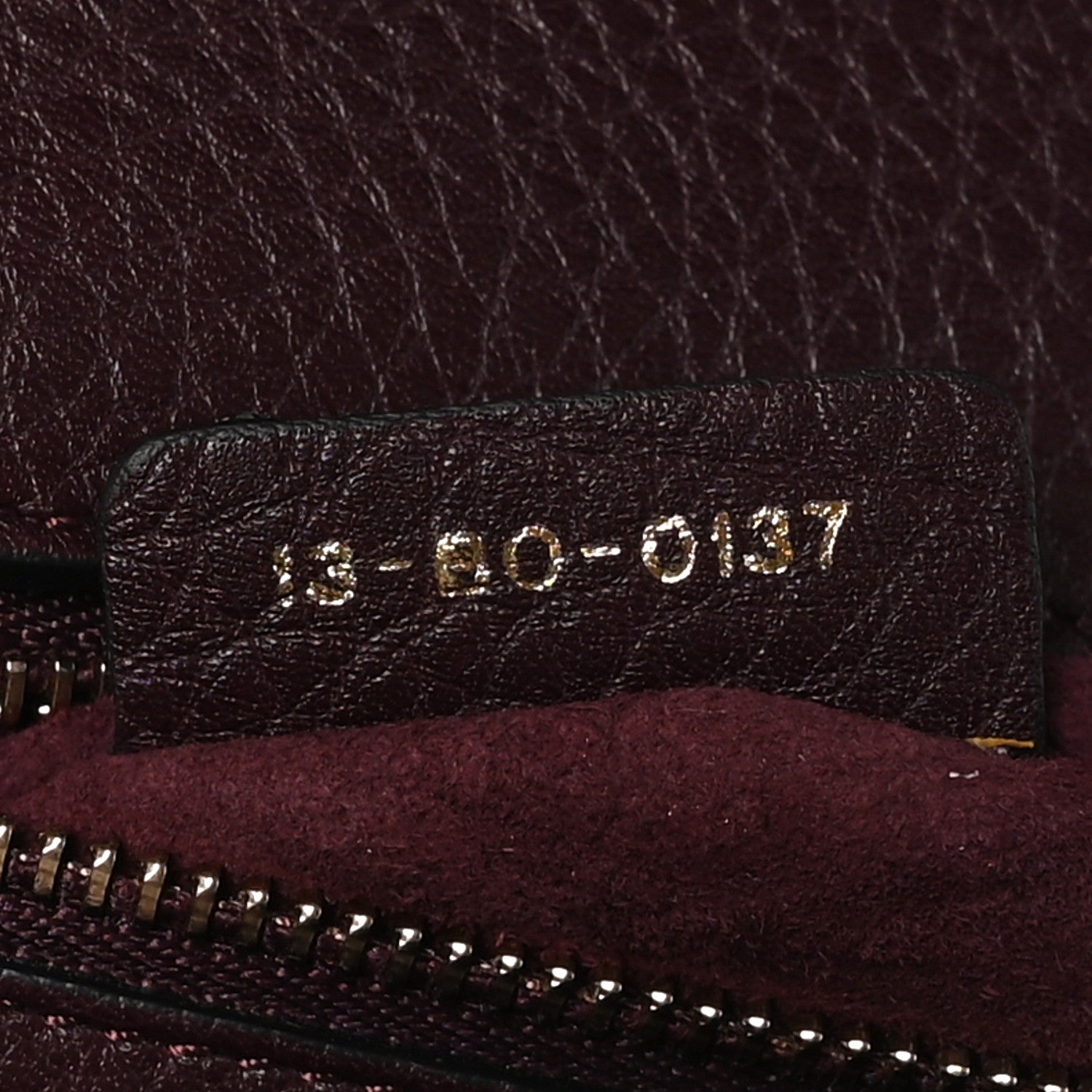 Christian Dior Grained Calfskin Small Diorama Flap Bag Burgundy 7 of 10