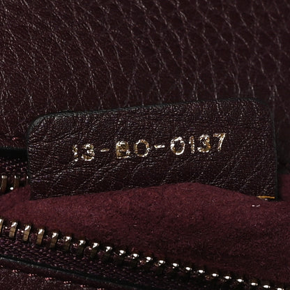 Christian Dior Grained Calfskin Small Diorama Flap Bag Burgundy 7 of 10