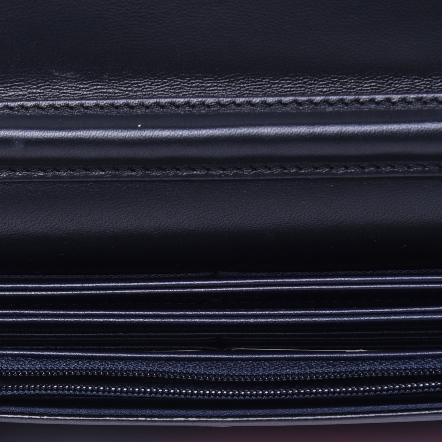 Lambskin Airlines Wallet On Chain WOC Blue Black Red