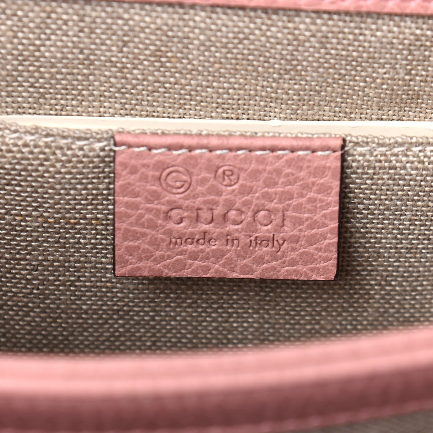 Gucci Dollar Calfskin Small Interlocking G Shoulder Bag Soft Pink 6 of 11