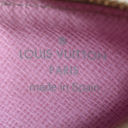 Louis Vuitton Monogram Multicolor Key Pouch White Litchi 6 of 7
