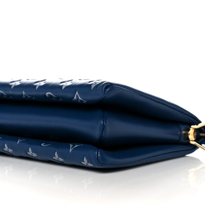 Louis Vuitton Lambskin Embossed Monogram Coussin PM Denim Blue 5 of 10
