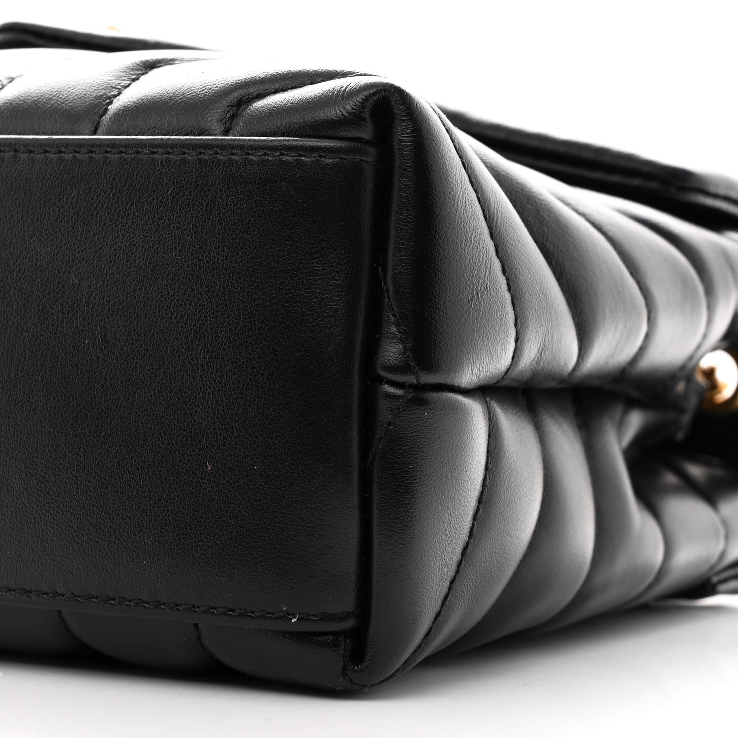 Saint Laurent Calfskin Y Quilted Monogram Small Loulou Chain Satchel Black 11 of 11