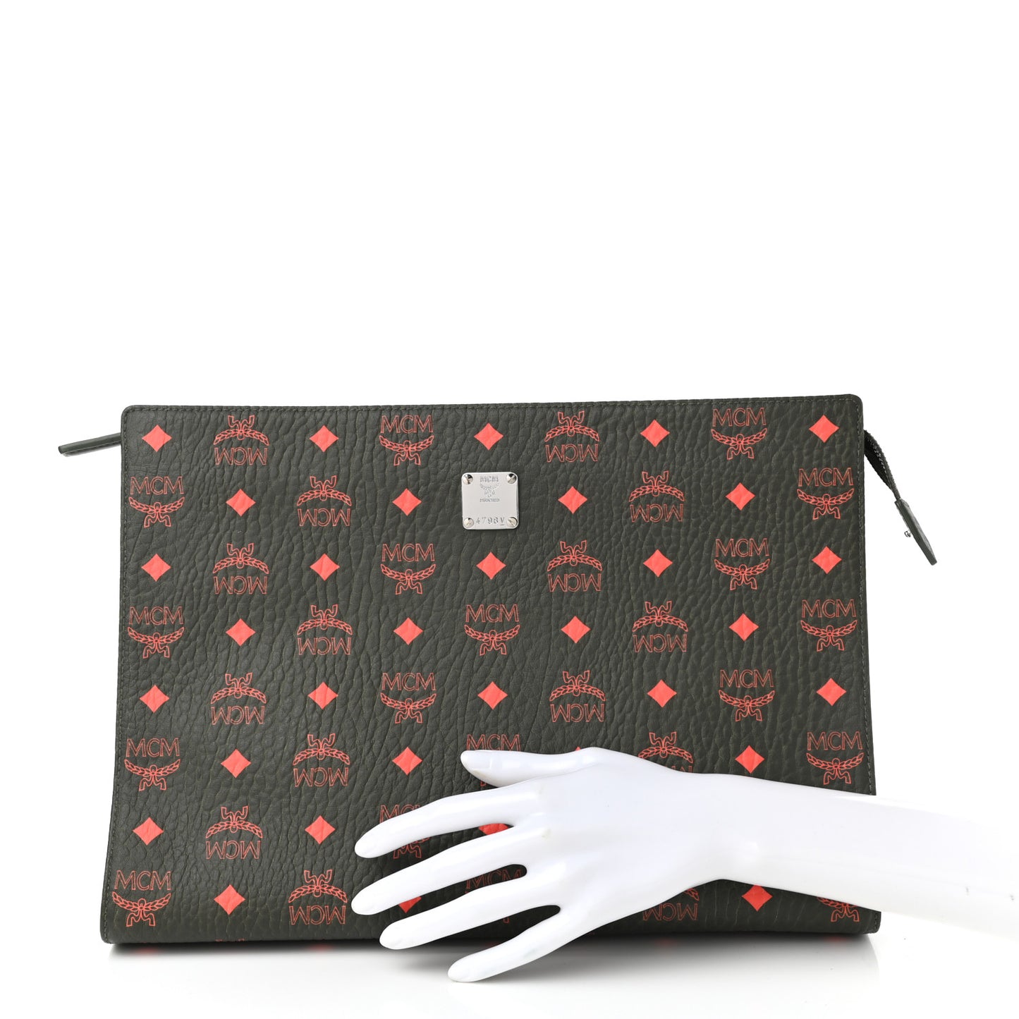 Visetos Large Zip Pouch Winter Moss