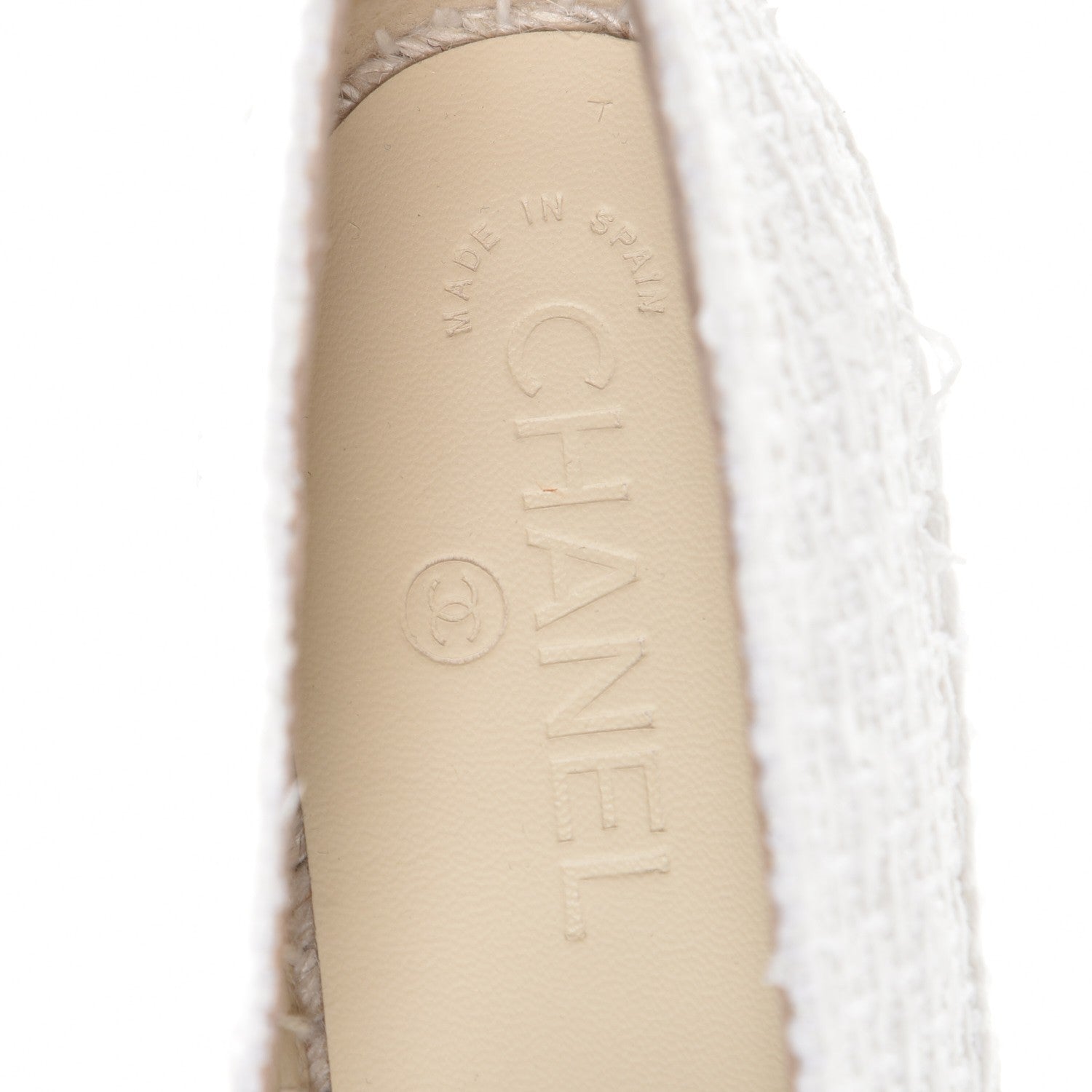 Chanel Tweed Patent CC Espadrilles 42 White 8 of 10