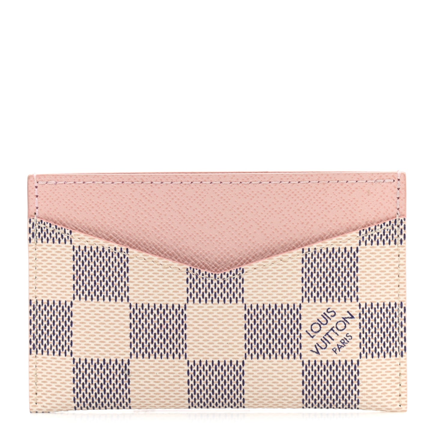 Damier Azur Daily Card Holder Rose Ballerine