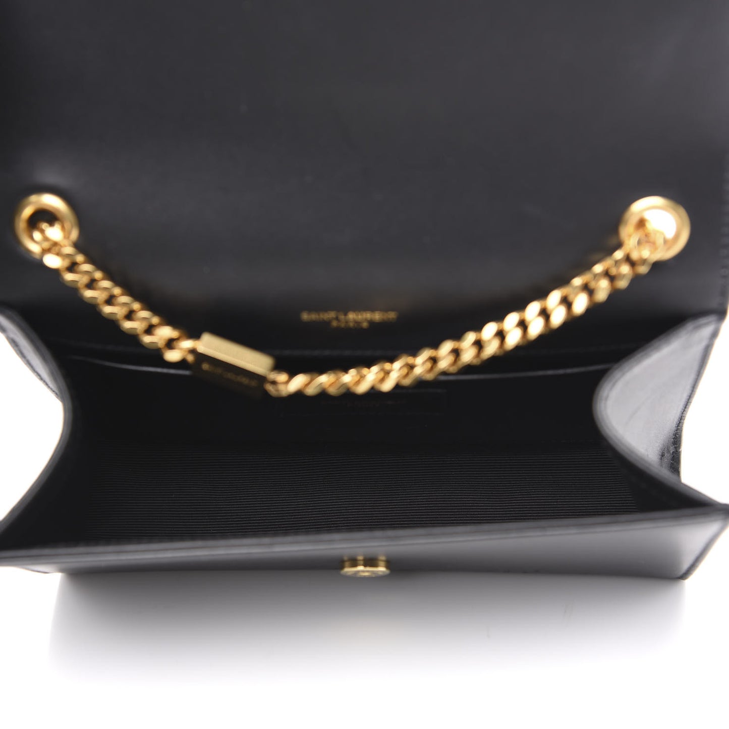 Calfskin Small Monogram Kate Satchel Black