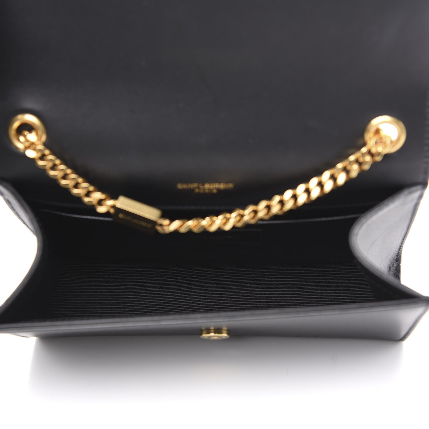 Saint Laurent Calfskin Small Monogram Kate Satchel Black 5 of 12