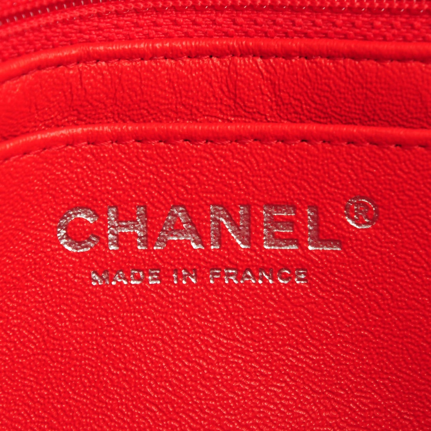 Lambskin Quilted Mini Square Flap Red