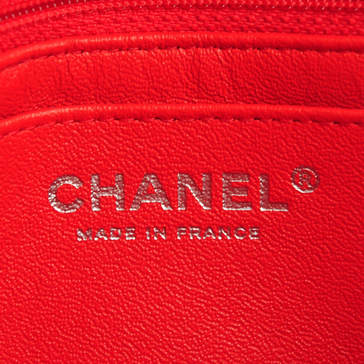 Chanel Lambskin Quilted Mini Square Flap Red 7 of 8
