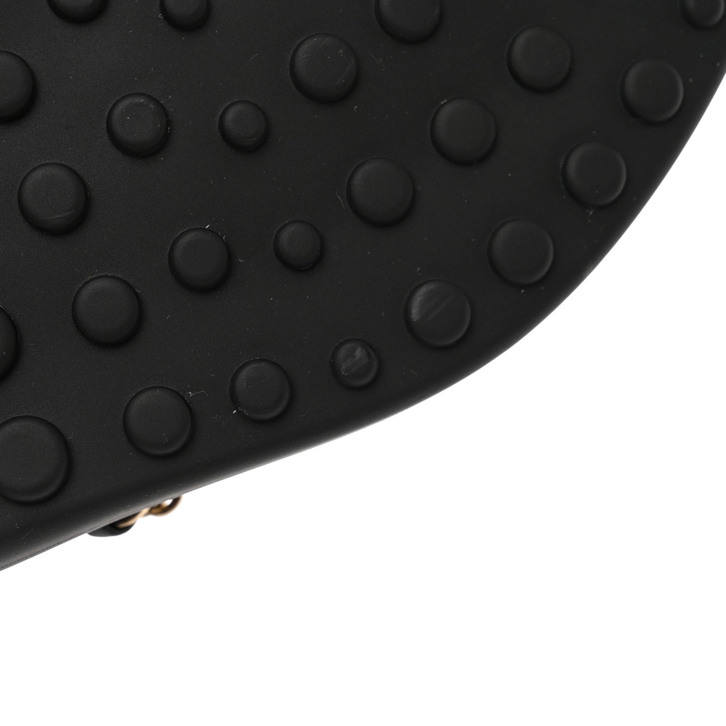 Lambskin CC Chain Thong Sandals 35 Black