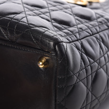 Christian Dior Lambskin Cannage Large Lady Dior Black 16 of 18
