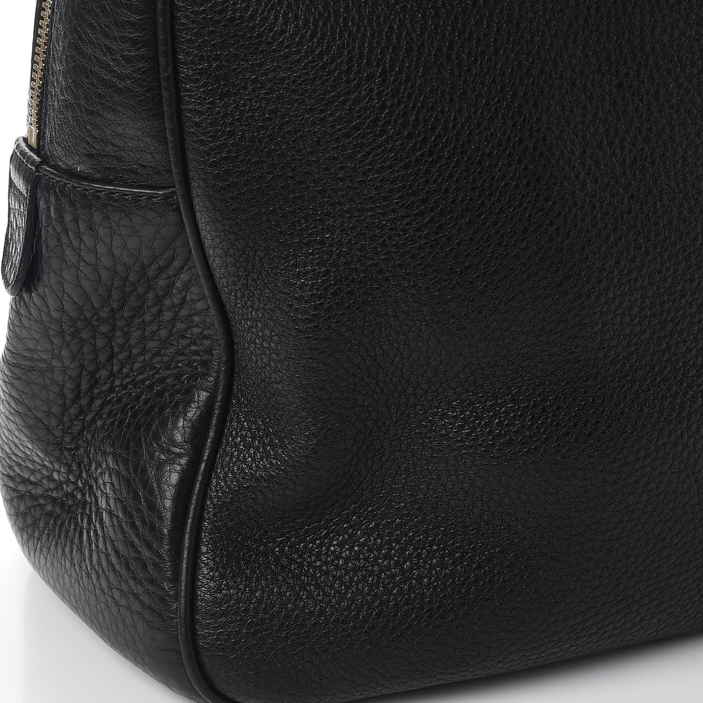 Pebbled Calfskin Medium Soho Bowler Black