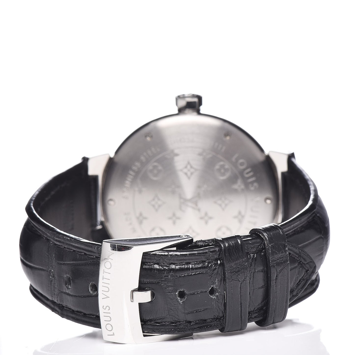 Stainless Steel Alligator 39mm Tambour Quartz Watch