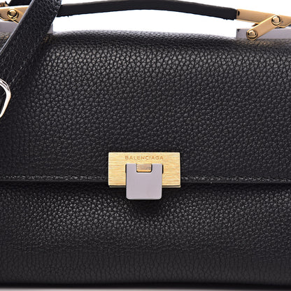 Balenciaga Grained Calfskin Le Dix Nano Soft Cartable Black 10 of 10