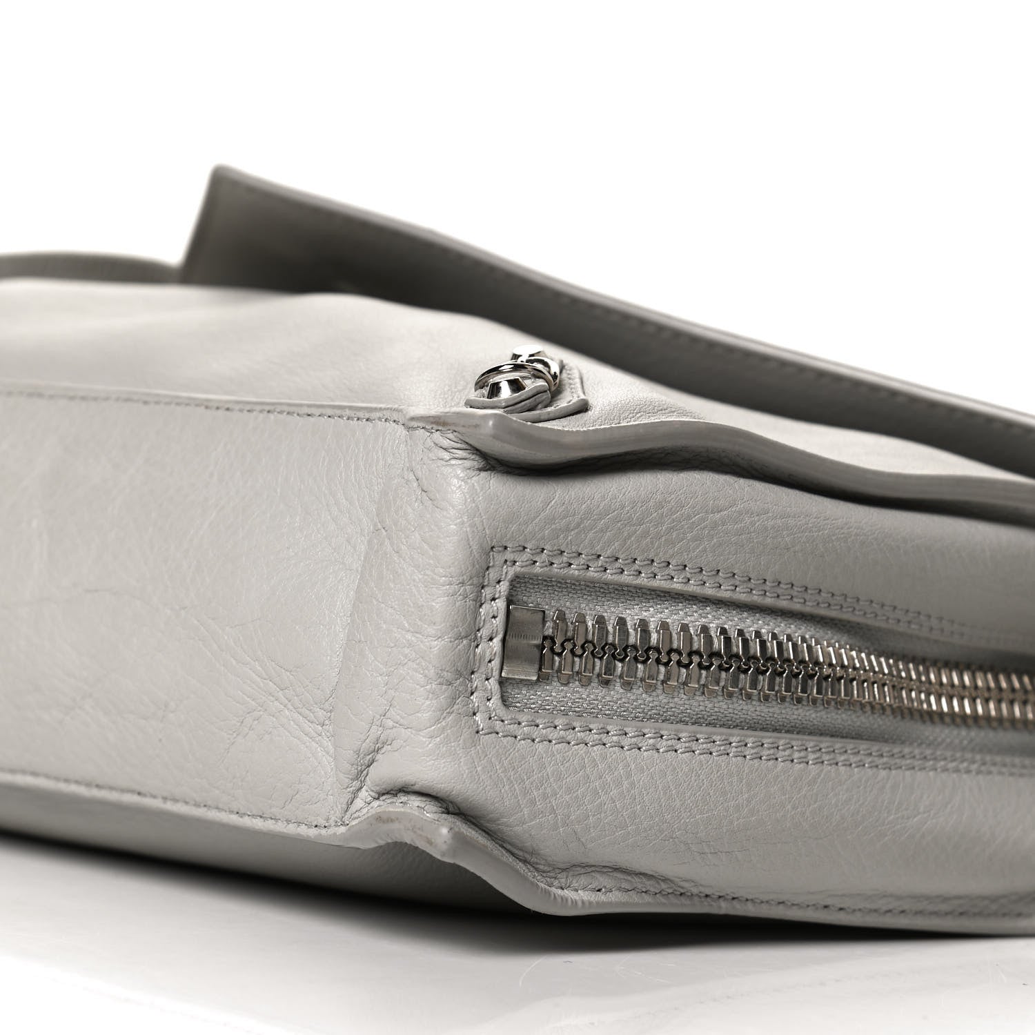 Balenciaga Veau Papier Sight Clutch Gris Metal 10 of 13