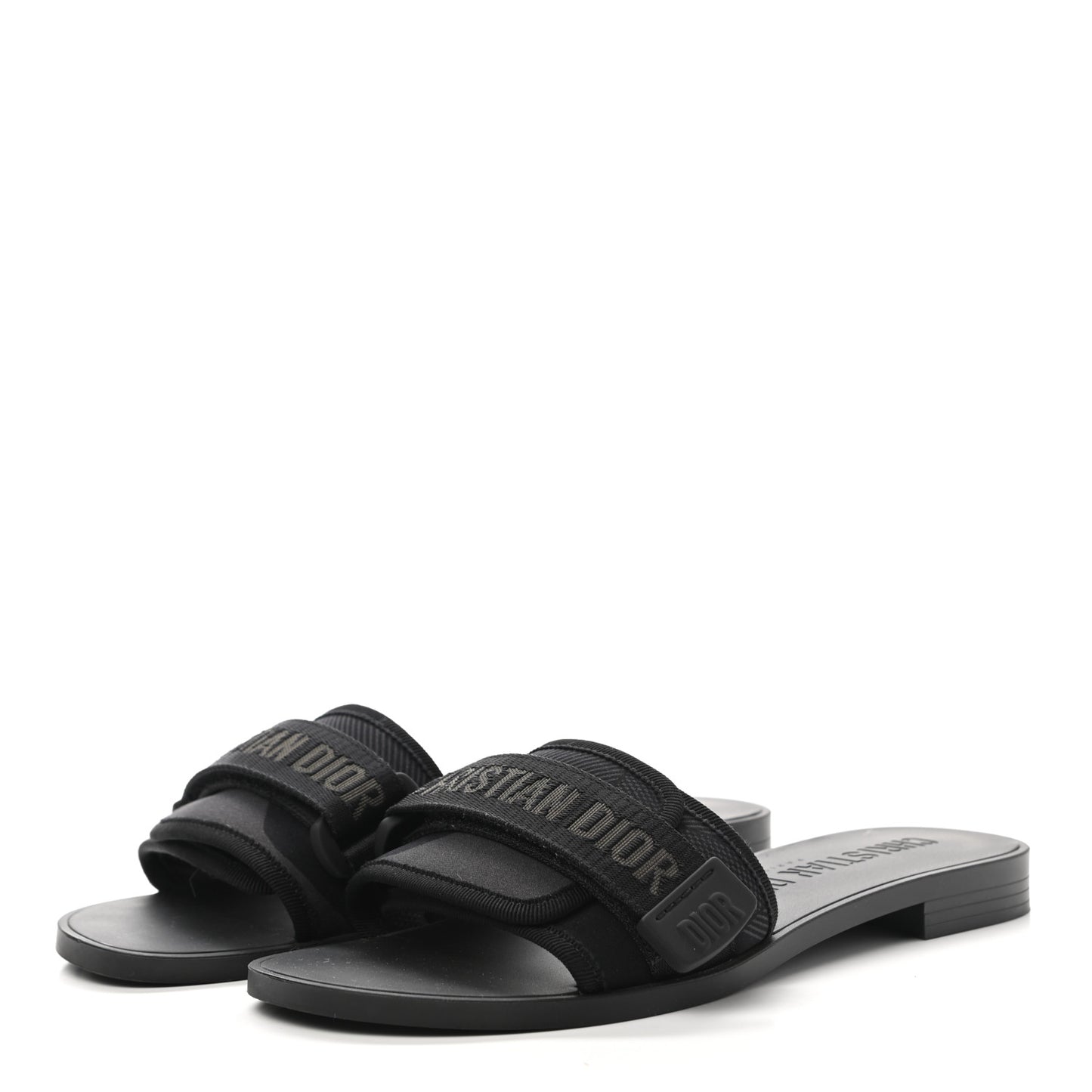Technical Stretch Fabric Camouflage Dio(r)evolution Slide Sandals 36 Black Military