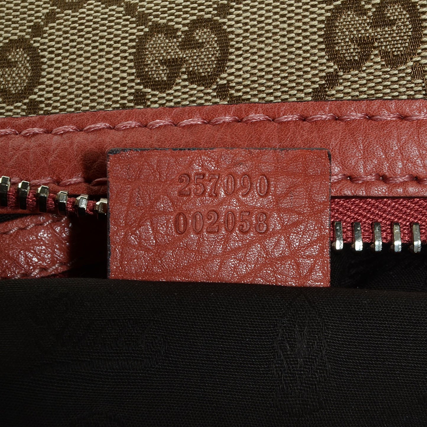 Monogram Bamboo Bar Medium Hobo Coral