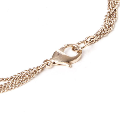 Chanel Beaded Pearl Crystal CC Long Strand Necklace Gold Purple 5 of 9