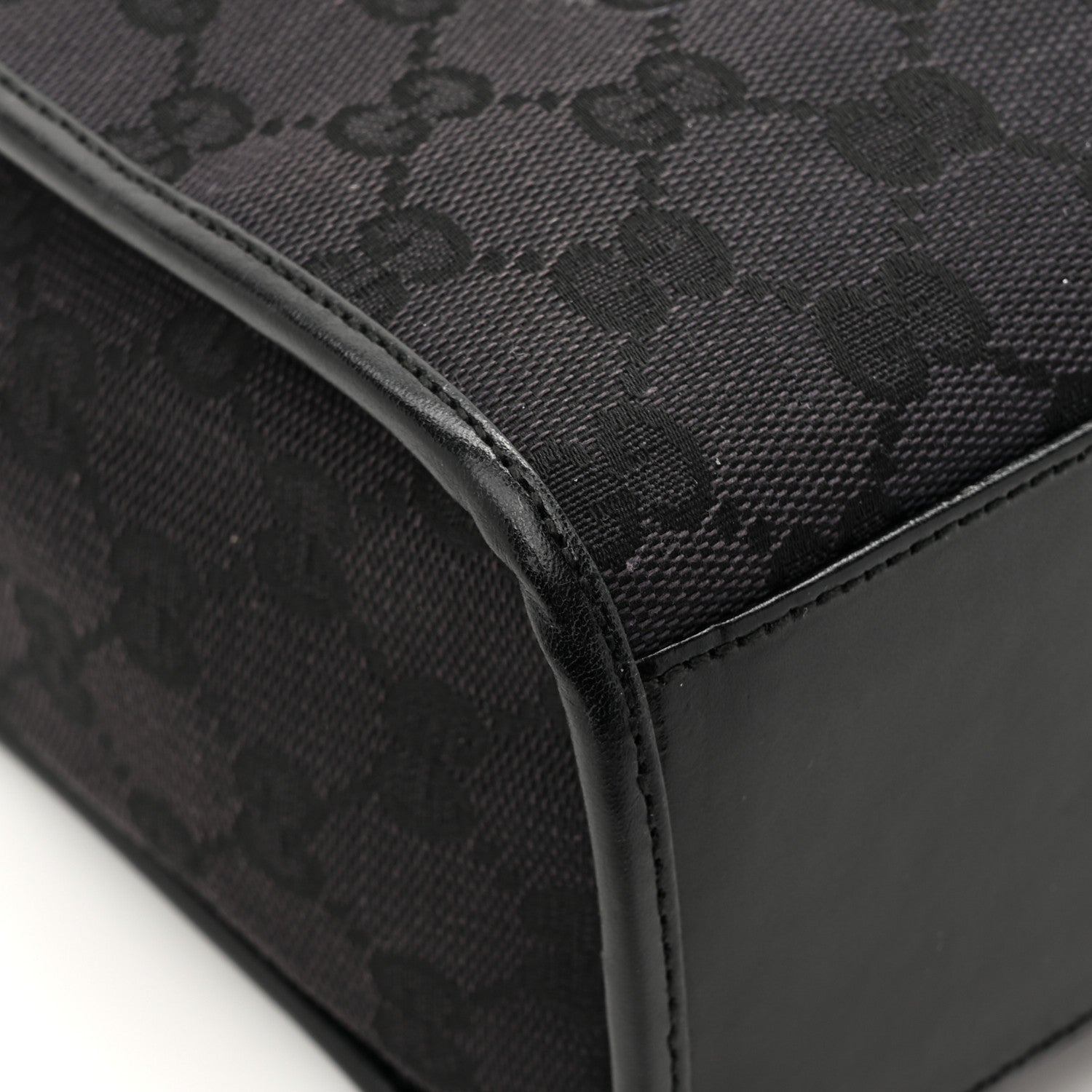 Gucci Monogram Bardot Bag Black Black 13 of 14