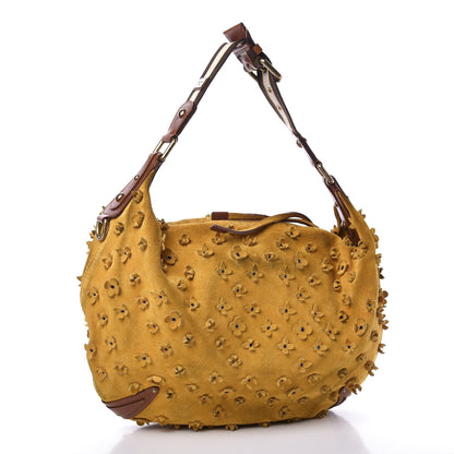 Louis Vuitton Suede Mahina Fleurs Onatah GM Maize 2 of 9