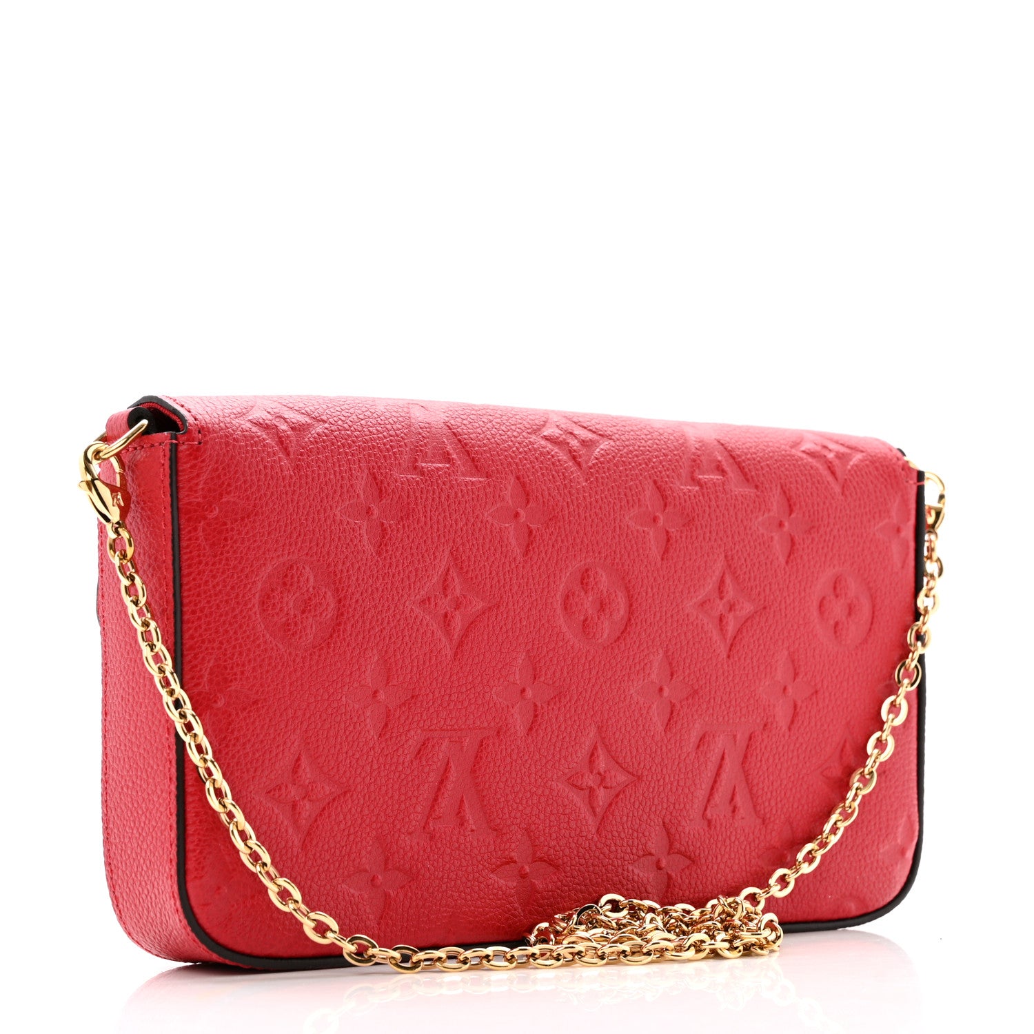Louis Vuitton Empreinte Pochette Felicie Chain Wallet Scarlet 4 of 12