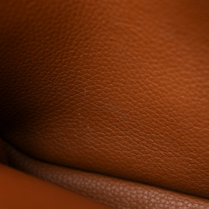 Hermes Taurillon Clemence Halzan 31 Gold 11 of 15