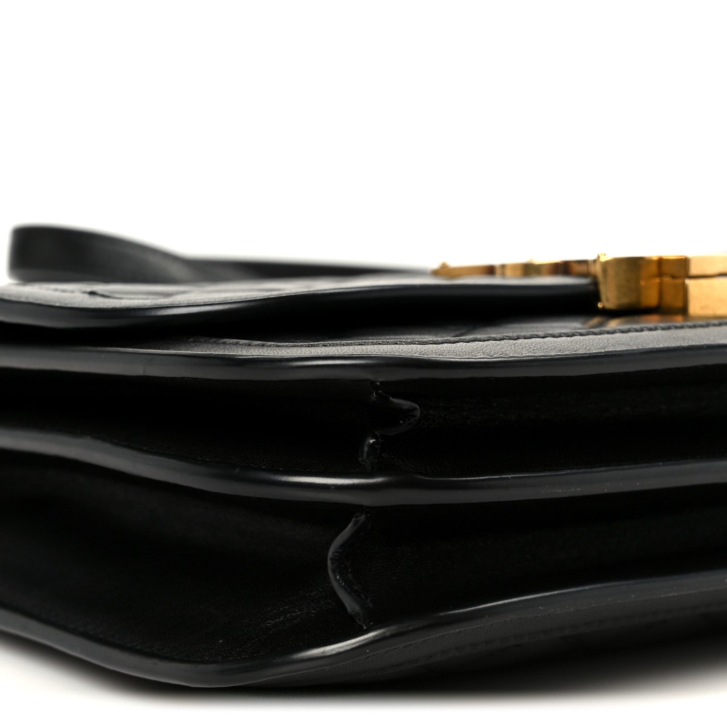 Saint Laurent Lambskin Quilted Monogram Medium Solferino Satchel Black 11 of 12