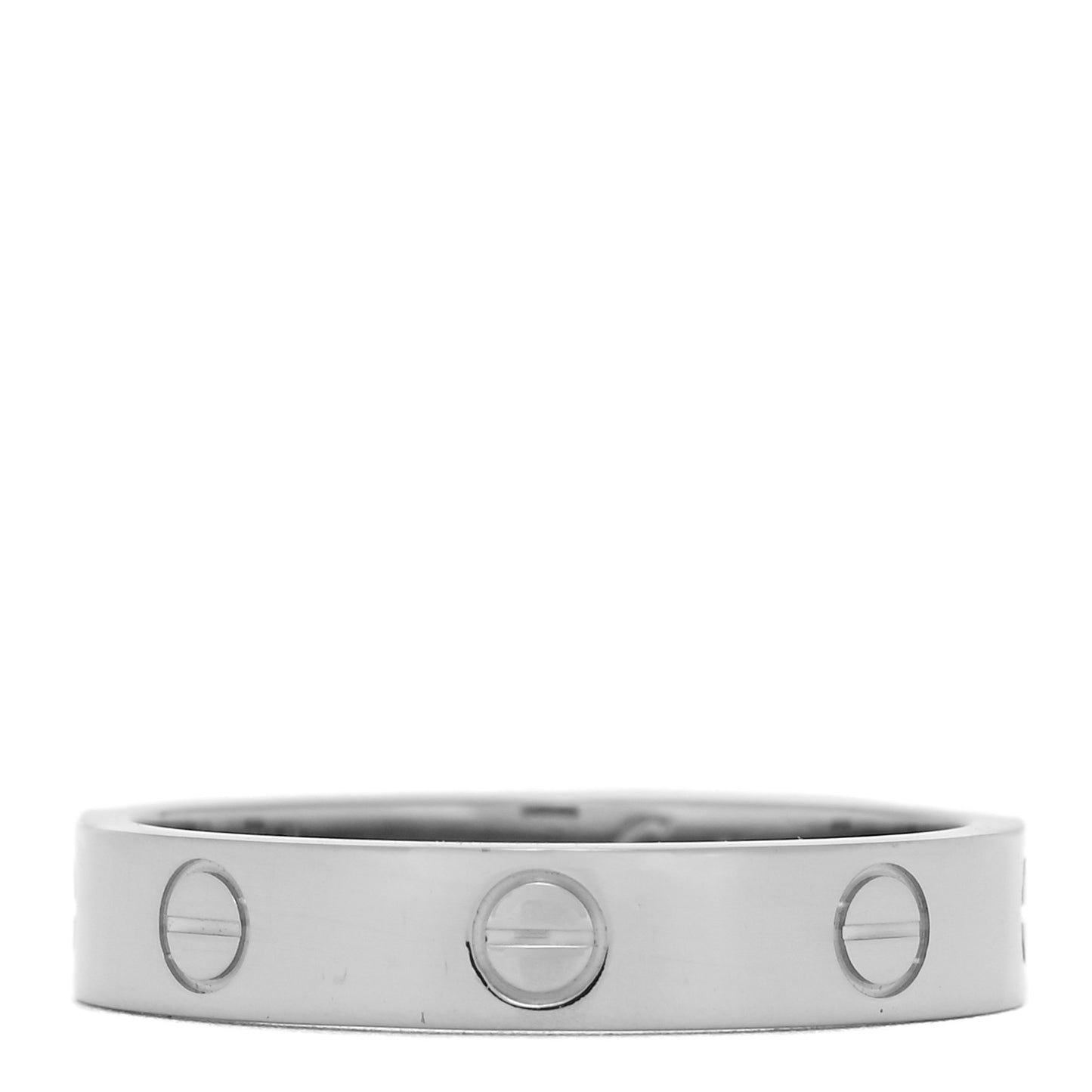 18K White Gold 4mm LOVE Wedding Band Ring 57 8