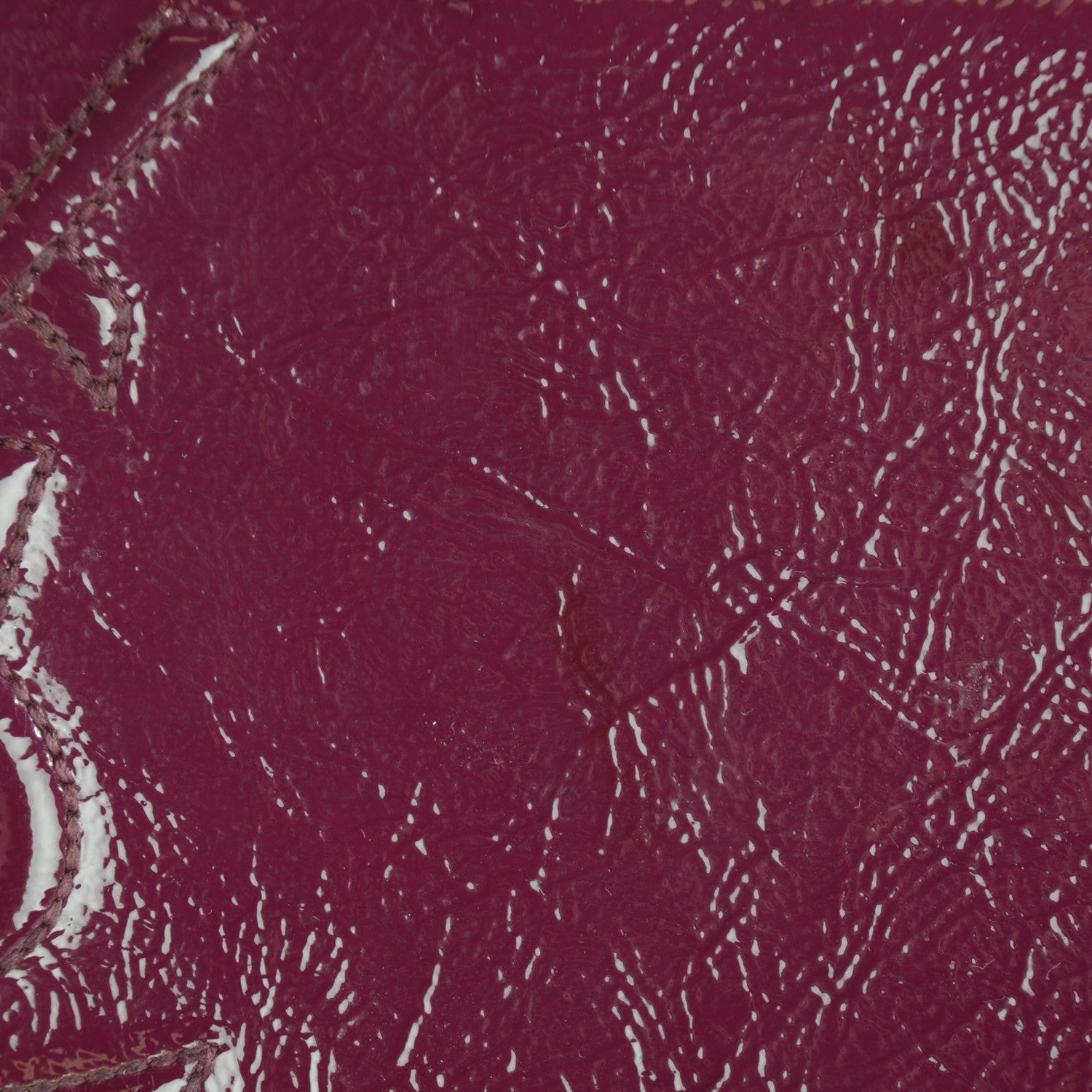 Saint Laurent Textured Patent Monogram Large Belle De Jour Clutch Burgundy 2 of 10