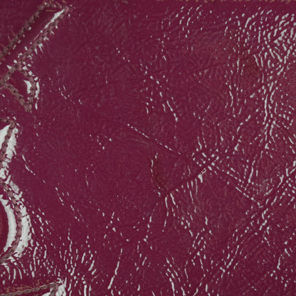 Saint Laurent Textured Patent Monogram Large Belle De Jour Clutch Burgundy 2 of 10