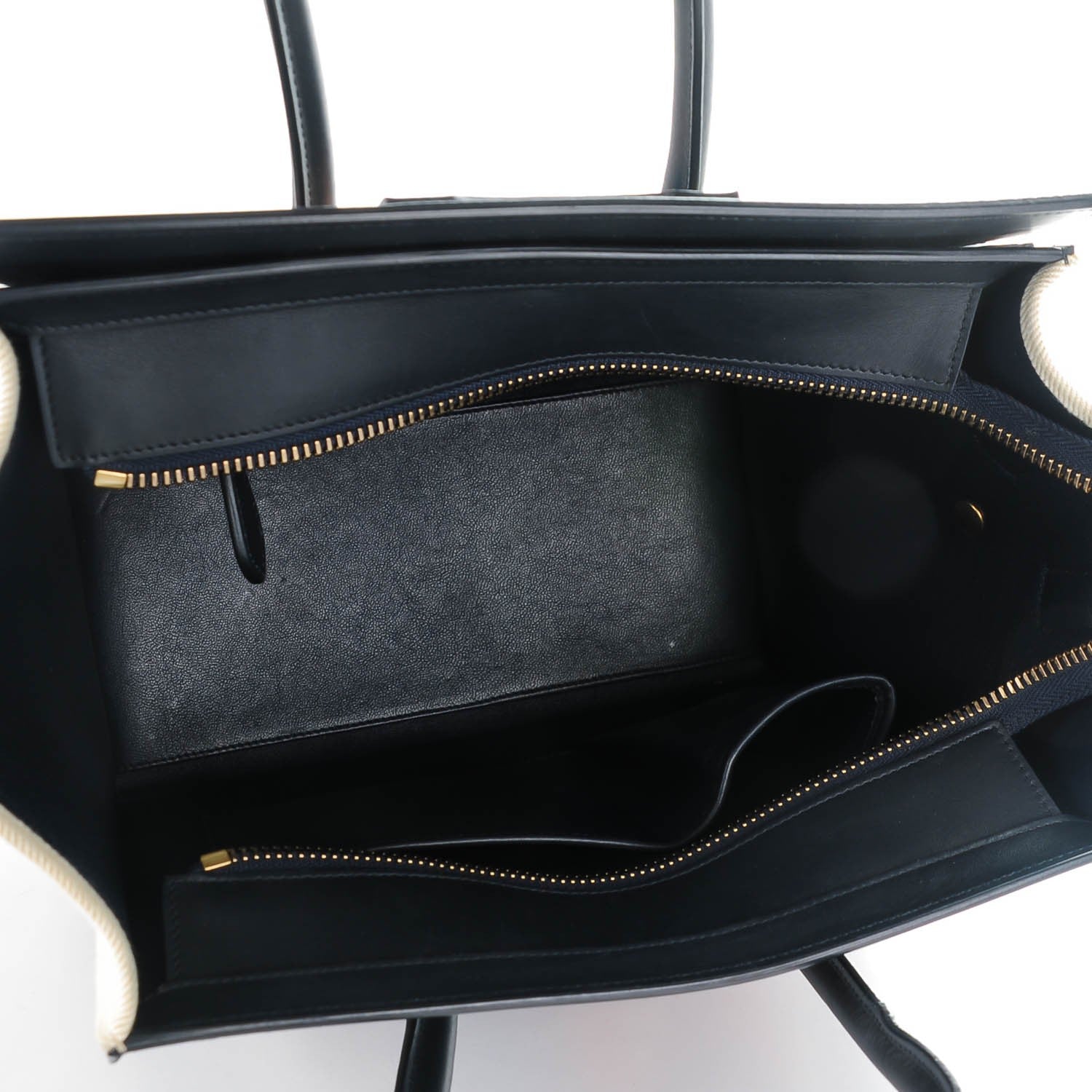 Celine Smooth Calfskin Striped Canvas Micro Luggage Multicolor 5 of 6