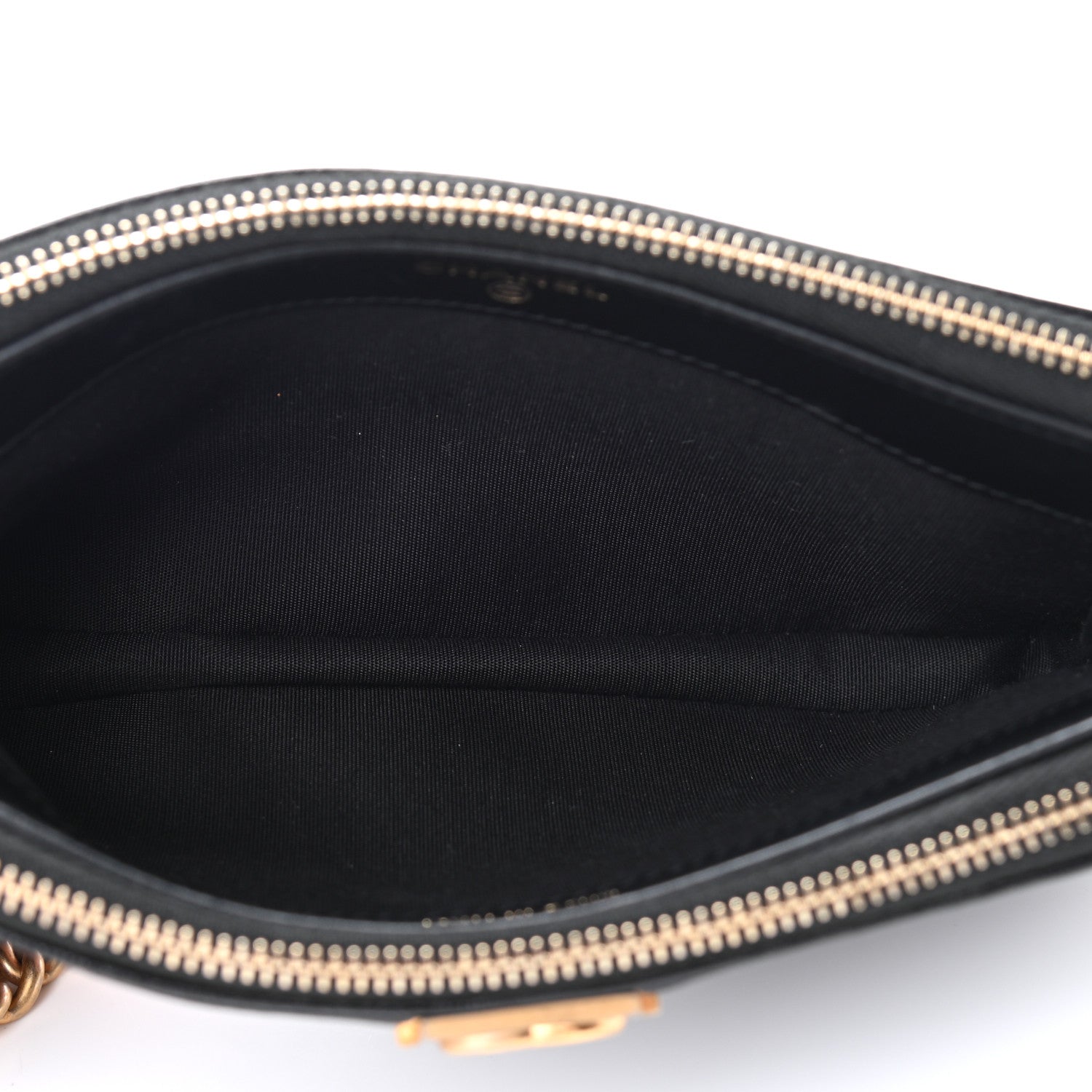 Chanel Caviar Quilted Small Boy Clutch With Chain Black 5 of 15