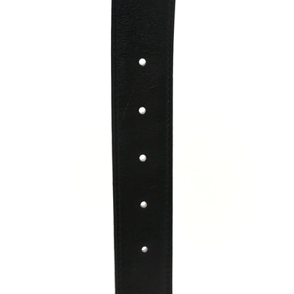 Hermes Box Togo 24mm Mini H Belt 80 32 Black Gold 3 of 5