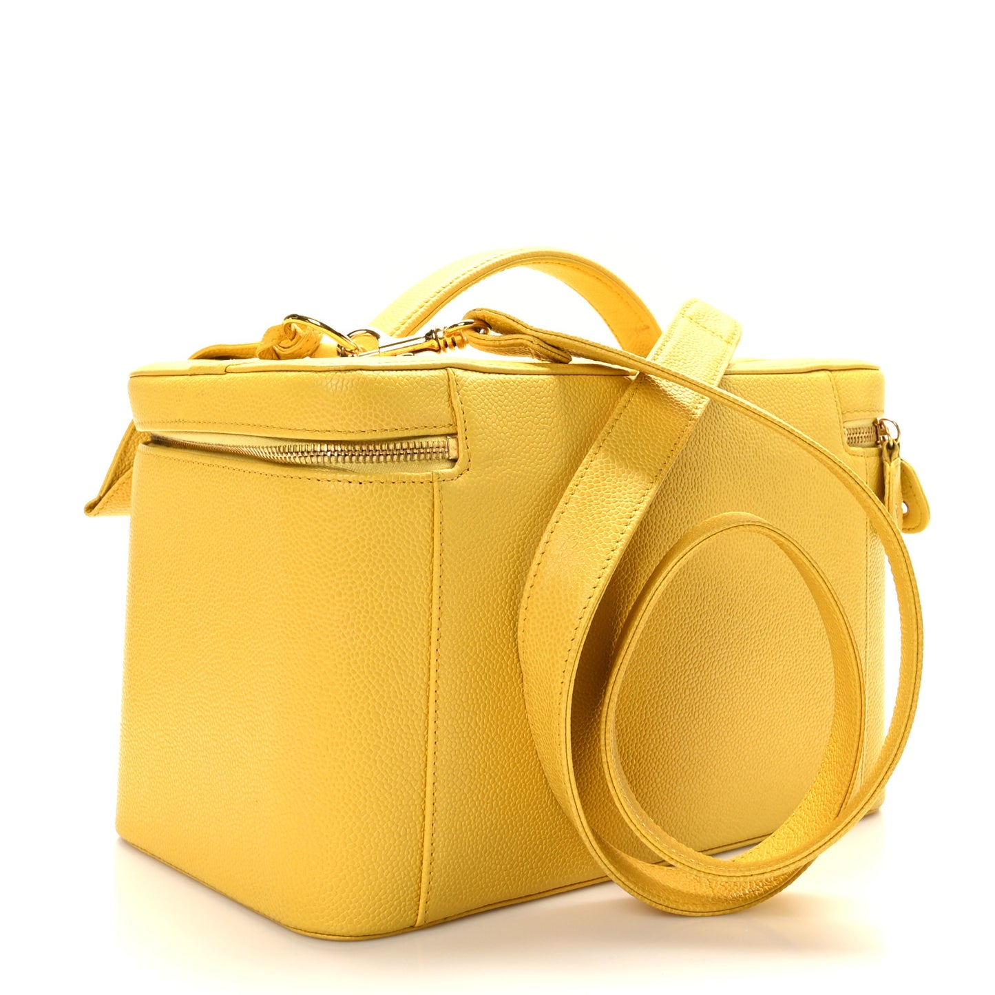 Caviar CC Vanity Train Case Yellow