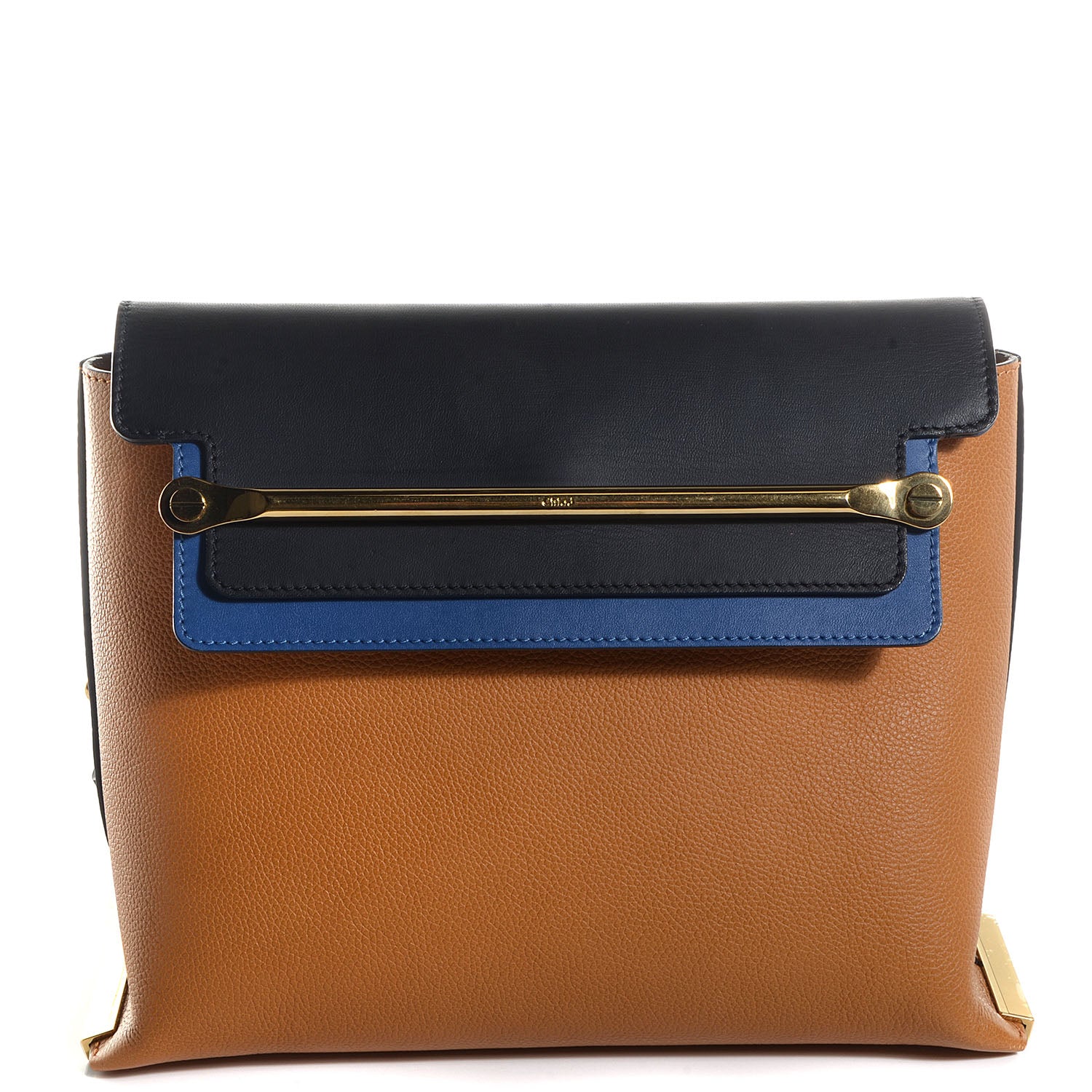 Chloe Calfskin Medium Clare Shoulder Bag Teak Brown 1 of 10