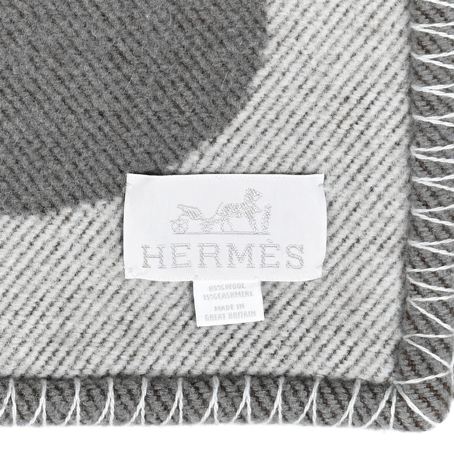 Hermes Wool Cashmere Samarcande Blanket 3 of 6