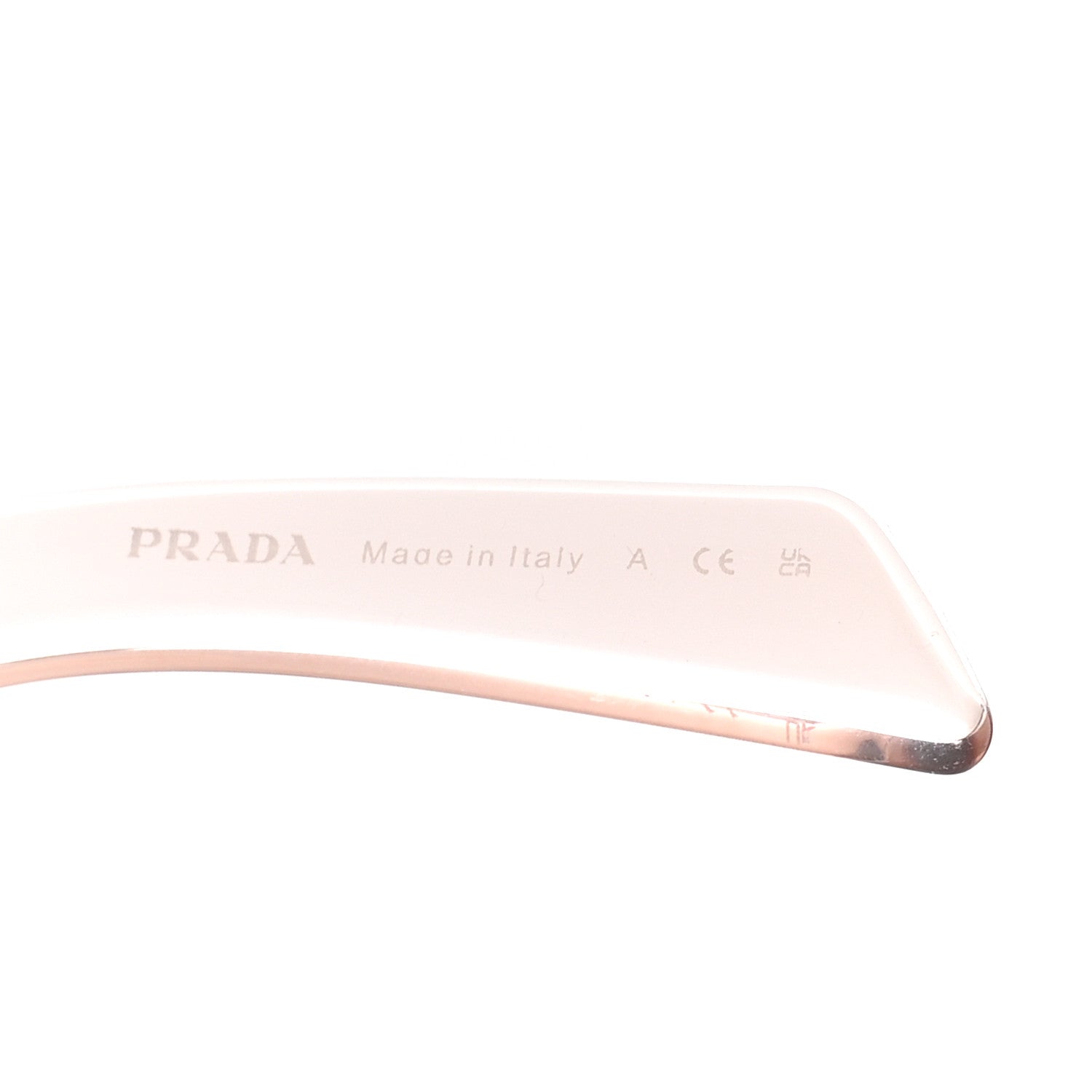 Prada Acetate Symbole Sunglasses SPR A14 Transparent Pink 5 of 7