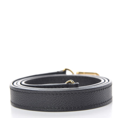 Louis Vuitton Calfskin Spontini Shoulder Strap Black 2 of 3