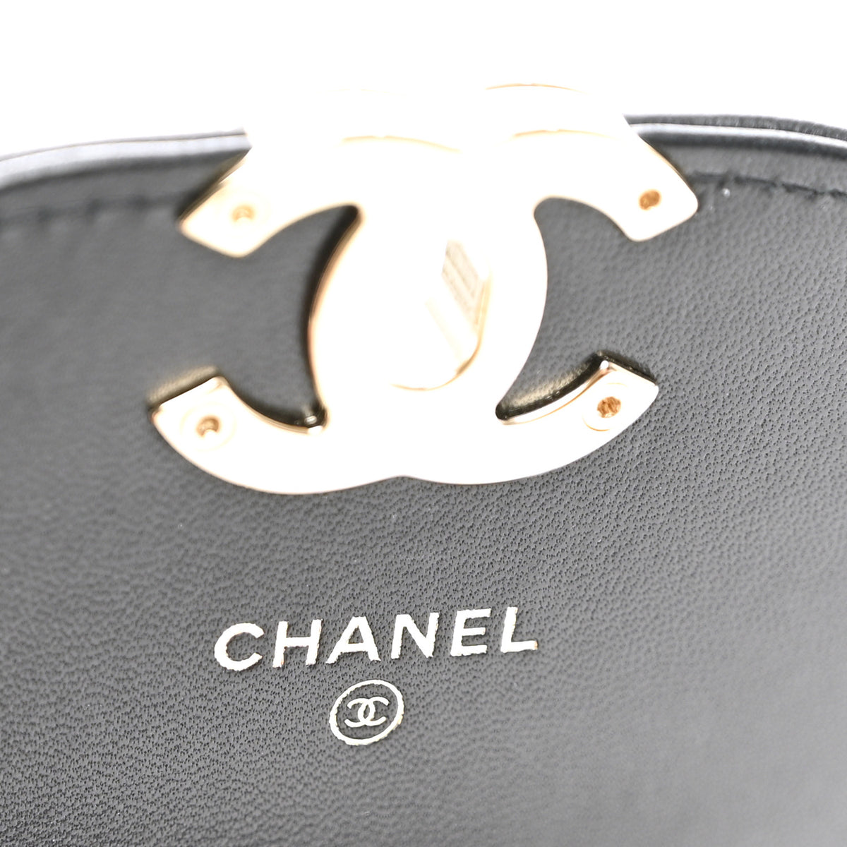 Chanel Lambskin Quilted Phone Chain Clutch Waist Bag Black 6 of 11