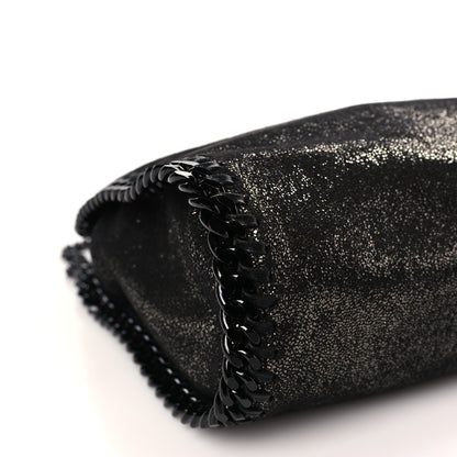 Stella McCartney Chamois Shiny Dotted Mini Falabella Fold Over Tote Ruthenium 8 of 9