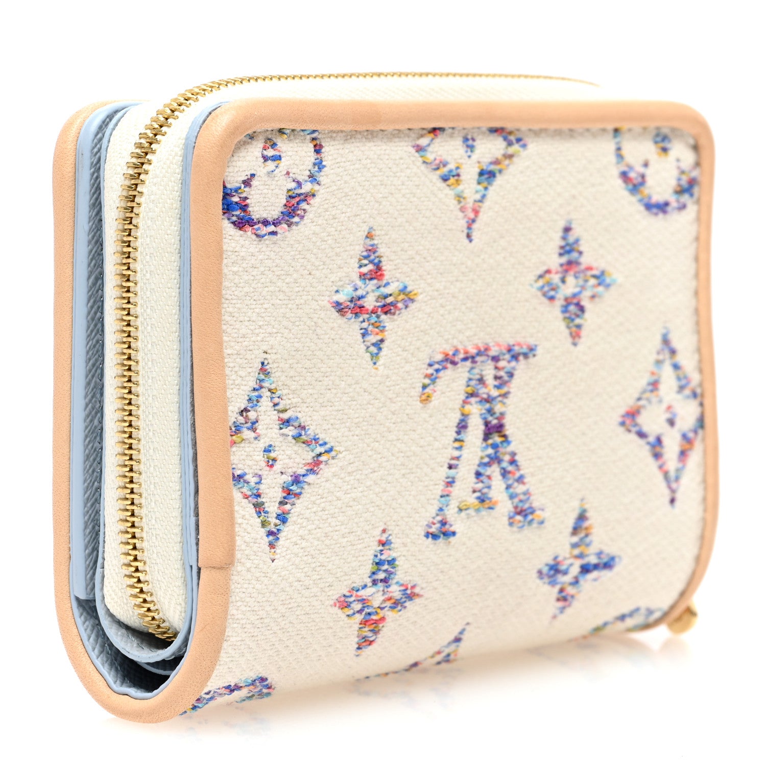 Louis Vuitton Monogram Jacquard Lou Wallet White 3 of 8
